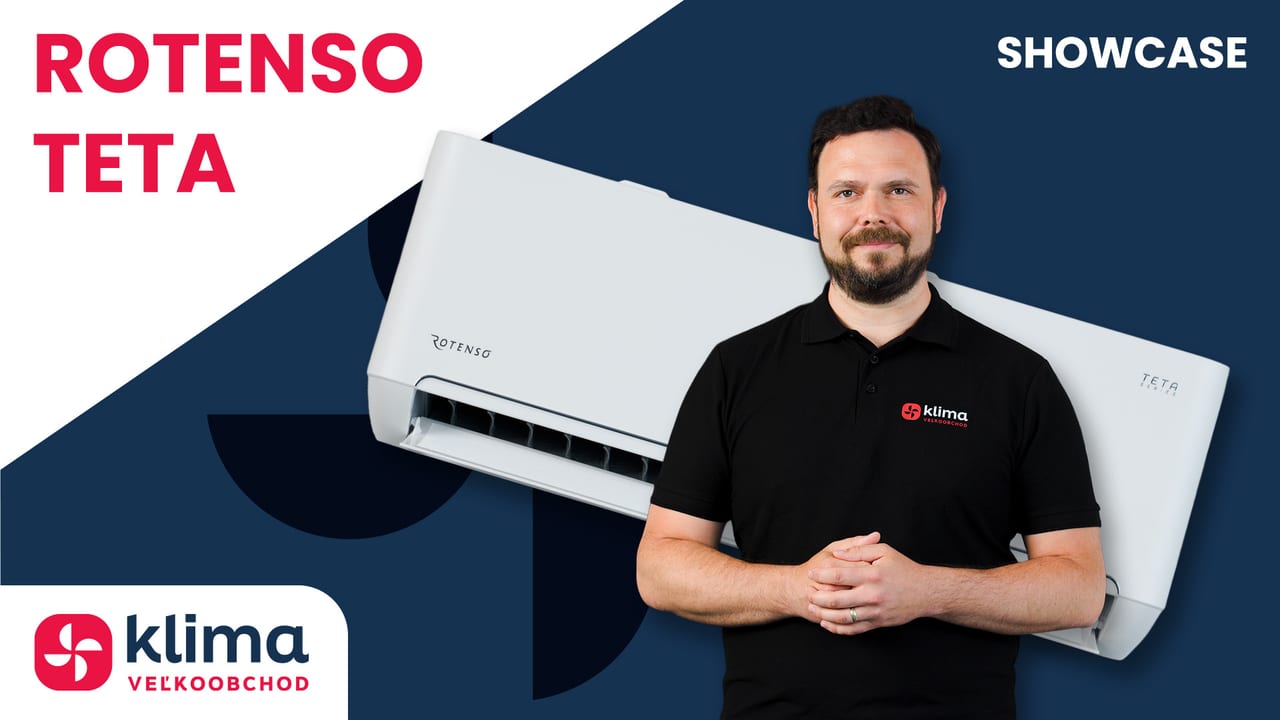 Rotenso Teta – Štýlová, výkonná a bezprievanová klimatizácia!